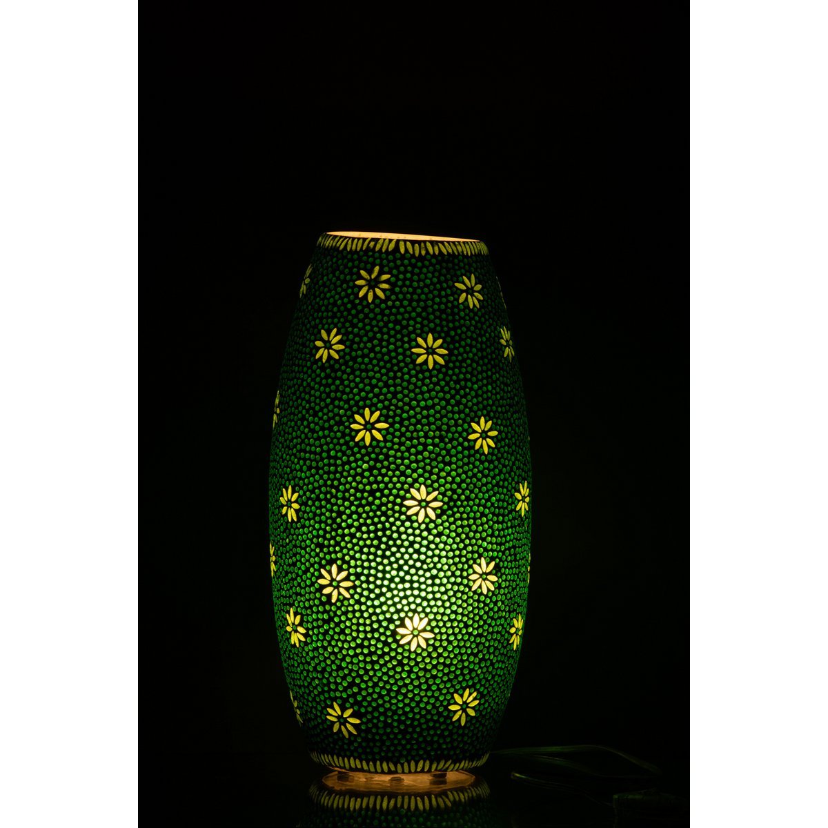 J-Line lamp Bram - glas - groen - large