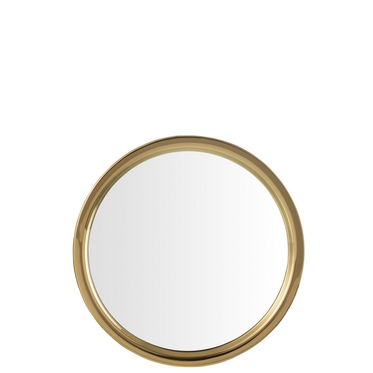 J-Line Decoratief bord - glas - goud/ transparant (2 stuks)