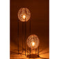 J-Line staanlamp Op Frame - metaal/rotin - naturel