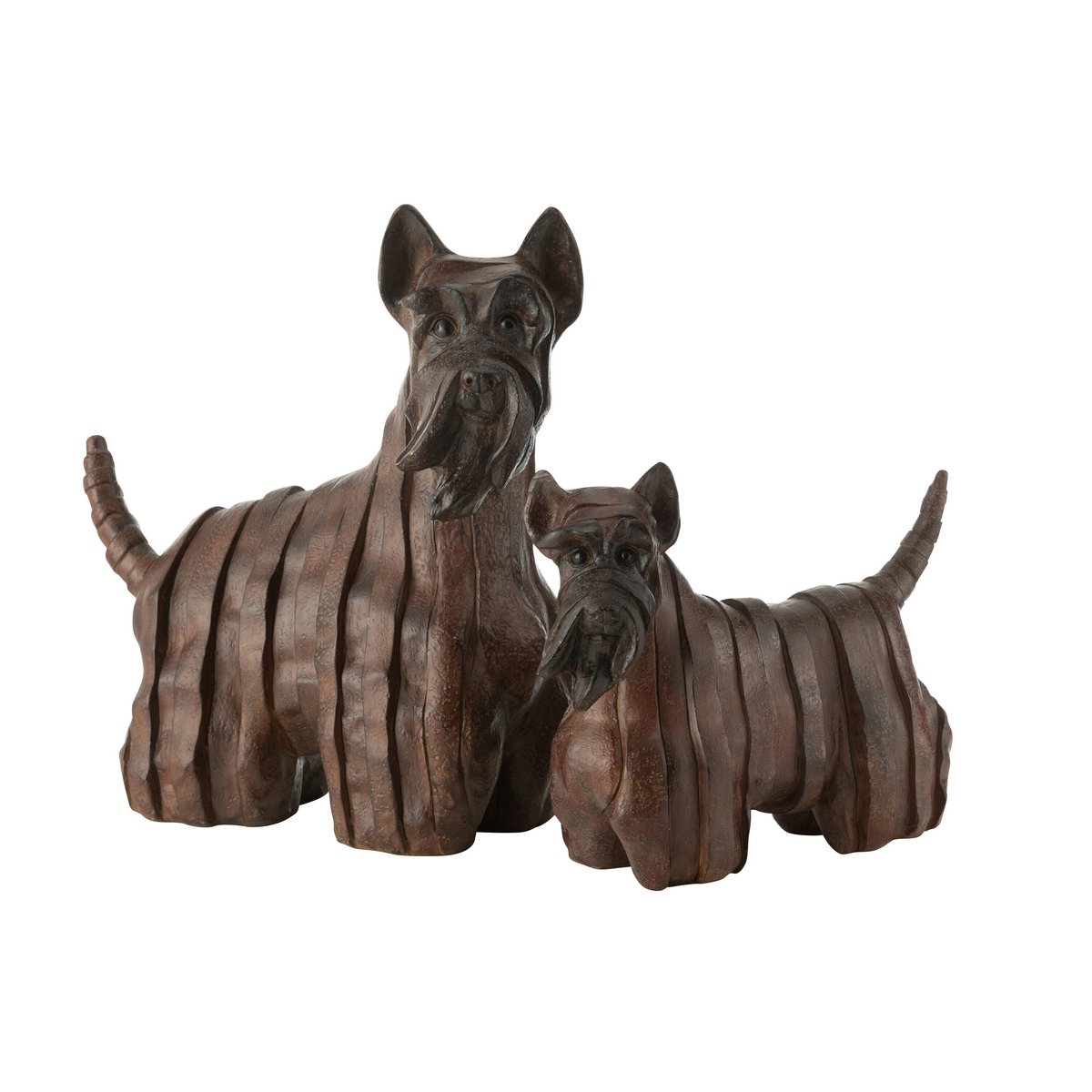 J-Line Scotse Terrier Hond Modern Resine Bruin Large