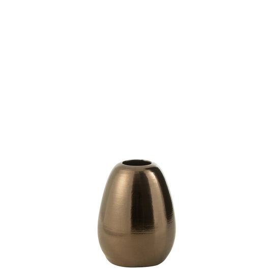 J-Line Vase Porselein Goud Small