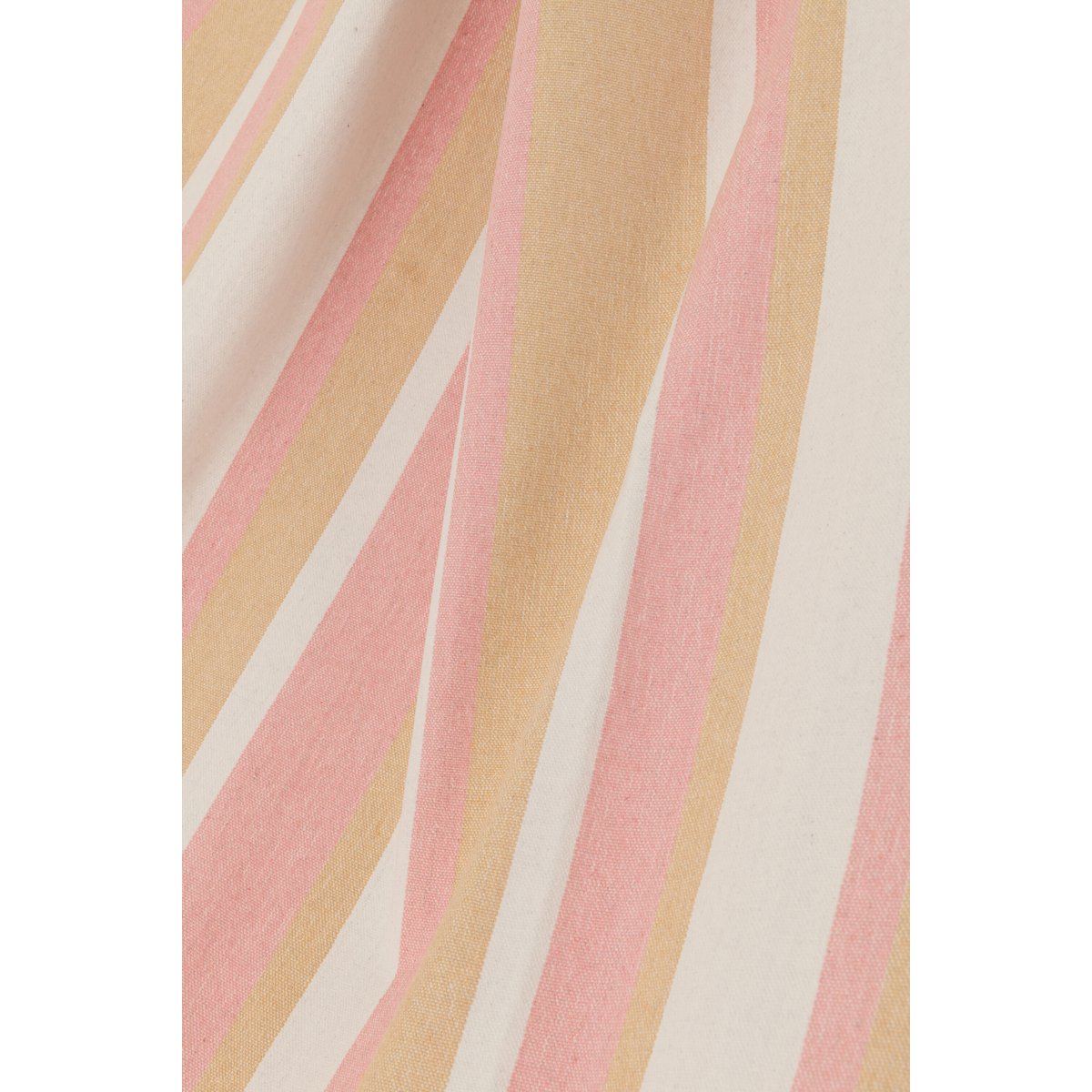 J-Line Hangmat Strepen Katoen/Polyester Wit/Beige/Licht Roze