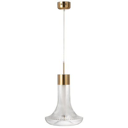 J-Line Hanglamp Led Goud Metaal Transparant