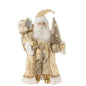 J-Line Kerstman Deco Resine/Textiel Goud