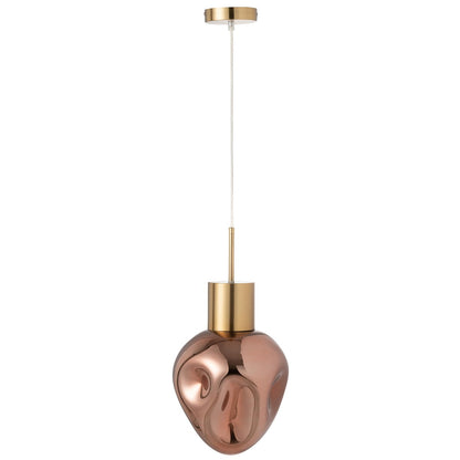 J-Line Hanglamp Goud Metaal/Glas Koper