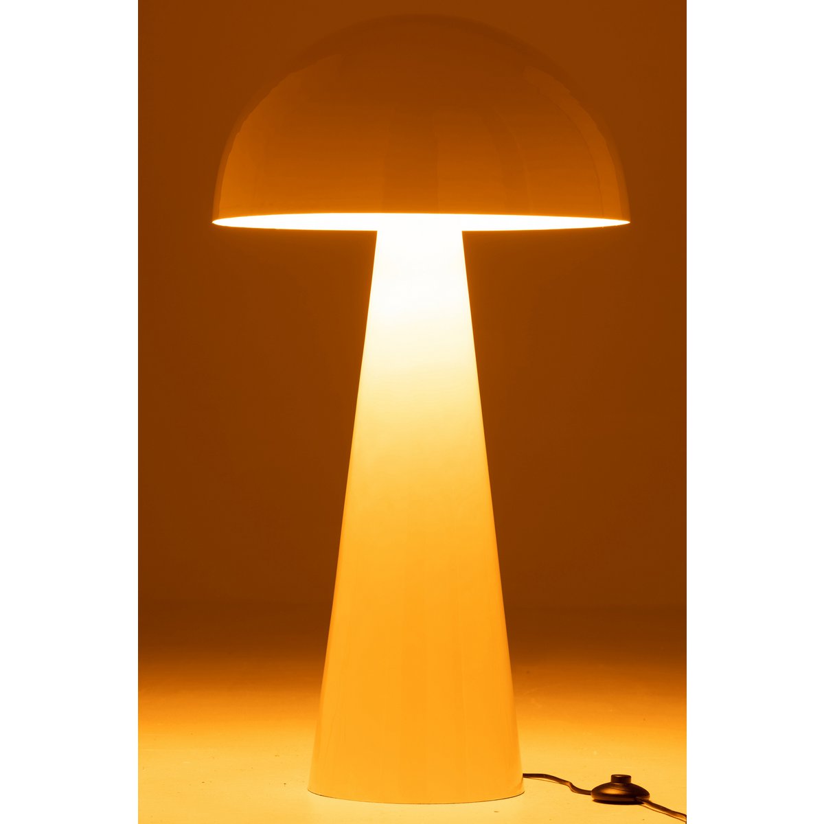 J-Line staanlamp Paddenstoel - metaal - wit - extra large