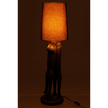 J-Line lamp Koppel - polyresin - zwart