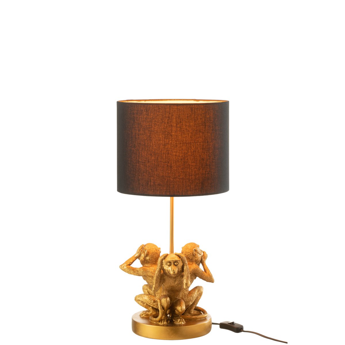 J-Line lamp Aap 3Delen - polyresin - goud