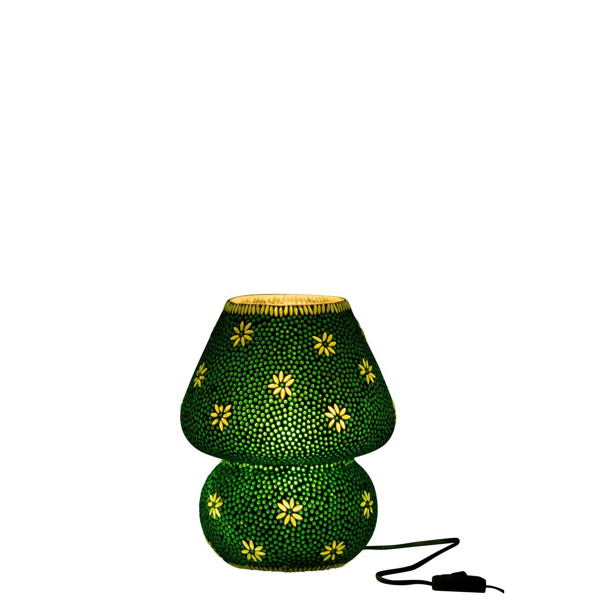 J-Line lamp Bram - glas - groen - medium