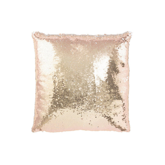 J-Line Kussen Omkeerbaar Sequin Champagne/Wit