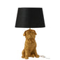 J-Line lamp Hond Zittend - resine - goud - woonaccessoires