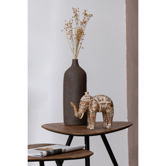 J-Line figuur Olifant Albasia - hout - naturel