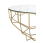 J-Line Tafel Moza Metaal/Glas Goud