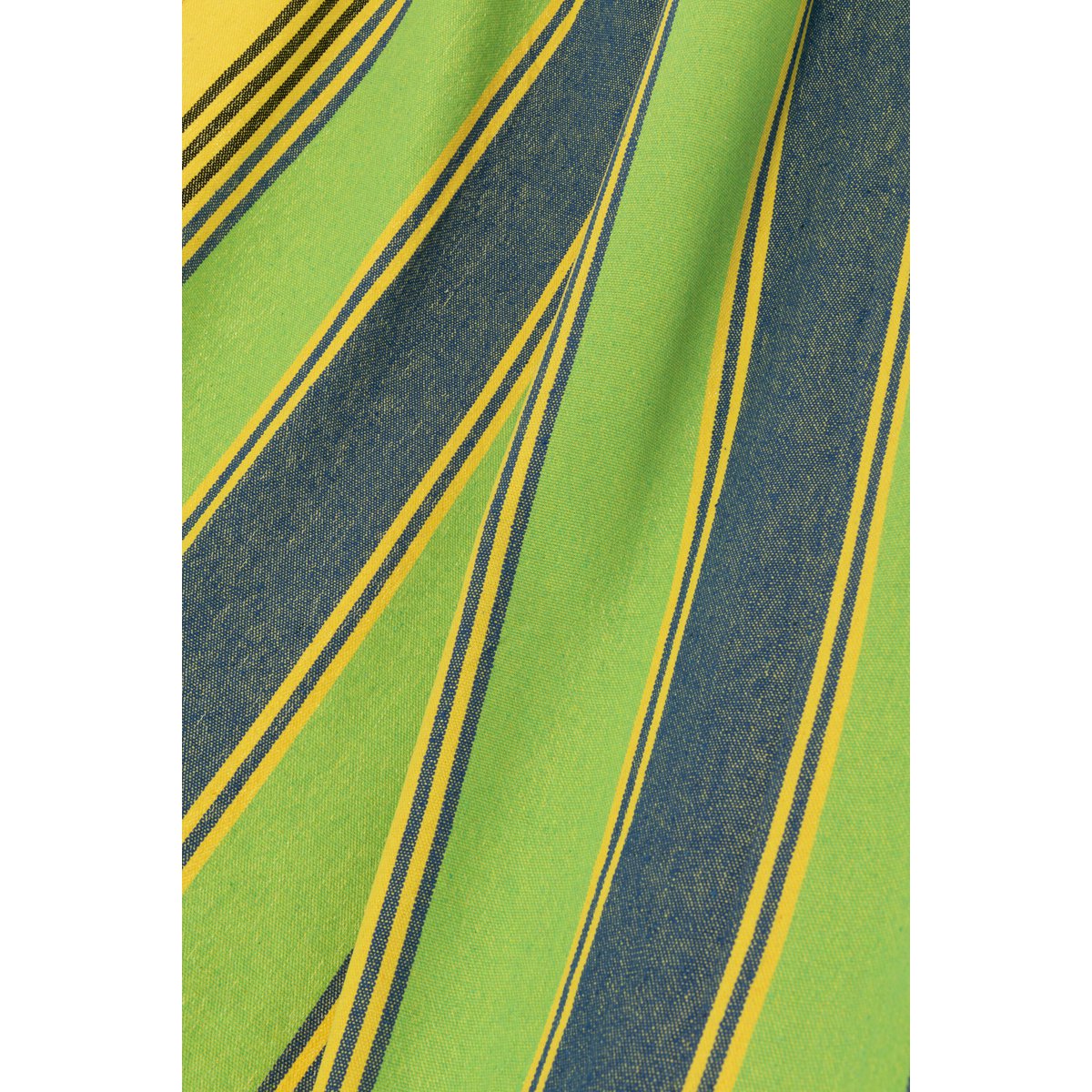 J-Line Hangmat Strepen Katoen/Polyester Groen/Geel/Blauw