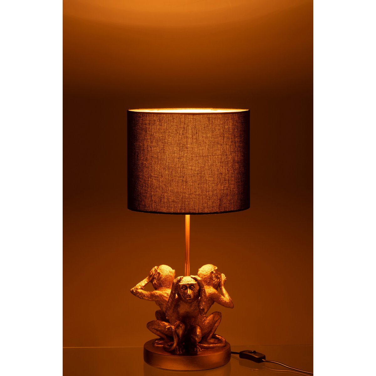 J-Line lamp Aap 3Delen - polyresin - goud