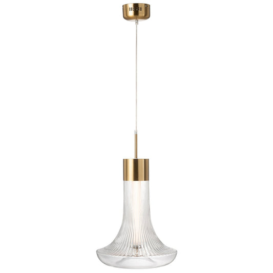 J-Line Hanglamp Led Goud Metaal Transparant